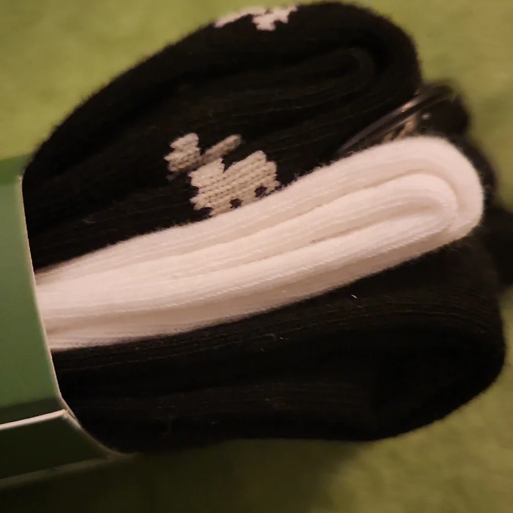 Kate Spade Crew Sock 3 Pack- White, Black And Black With White Bows NWT